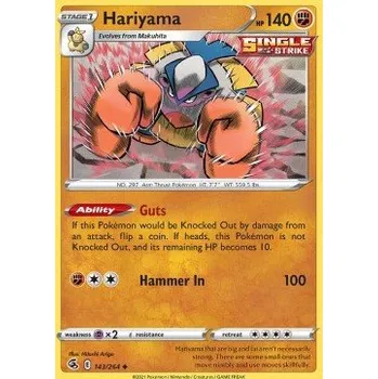 Karetní hra Pokémon FST 143/264 Hariyama - Fusion Strike Stav: Near Mint, Verze: NORMAL