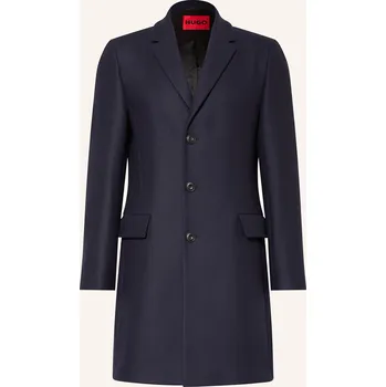 Pánský zimní kabát Hugo Pánský Vlněný Kabát Migor, tmavě modrá, 46