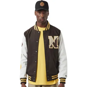 Pánská bunda Bunda New Era Heritage Varsity Brown - XL