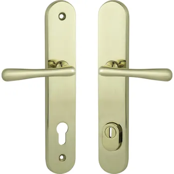 Dveřní kování Cobra ochranné kování ELEGANT plus (mosaz) Provedení: PZ LI (klika levá/klika pro FAB), Rozteč: 90mm