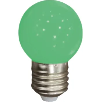 Žárovka Barevná led žárovka e27 1w / 90lm zelená / green