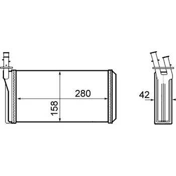 Výměník tepla Výměník tepla, vnitřní vytápění, AH 63 000S