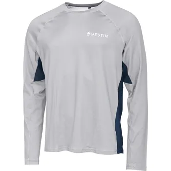 Rybářské oblečení Westin Tričko Flats Upf Shirt Grey Velikost: L