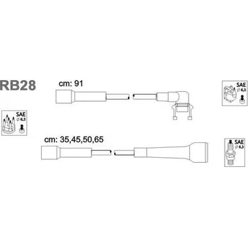 Zapalovací kabel Sada kabelů pro zapalování, RB28
