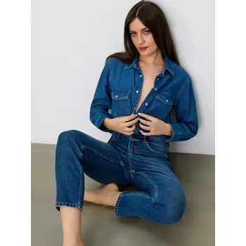 Dámské džíny Sinsay - Džíny mom fit - námořnická modrá - 866EV-59J - 866EV-59J-40