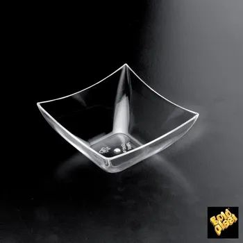 Jednorázové nádobí Gold Plast Finger food průhledná miska QUADRATA 7,5 x 7,5 cm, 90 ml (25 ks)