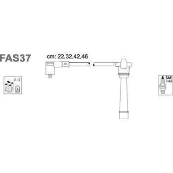 Zapalovací kabel Sada kabelů pro zapalování, FAS37