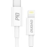Dudao kabel USB-C - Lightning, 18 W Power Delivery 1 m, bílý (L6X white)