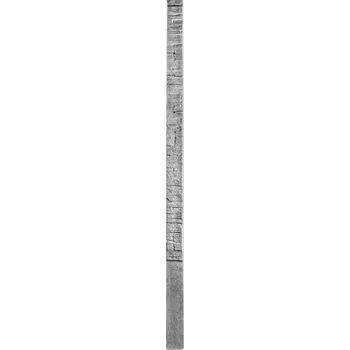 Plotová vzpěra Betonový sloupek, dekor štípaný kámen - koncový pravý sloupek 50 cm