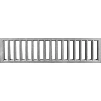 Plot Betonový plot s vertikálními sloupky v rámu, deska 200*50*4 cm Hnědá