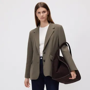 Dámské sako Reserved - Jednořadý blejzr s příměsí viskózy - zelená - 313GF-87X - 313GF-87X-M