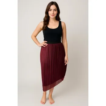 Dámská sukně Sukně oboustranná tylová sametová - vínová