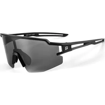 cyklistické brýle Rockbros Polarizované cyklistické brýle s UV ochranou a korekční vložkou, šedé čočky, černé