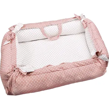 Hnízdečko pro miminko Eva Kiedroňová Hnízdečko pro miminko - Nachový se smetanovými puntíky / Smetanový s nachovými puntíky