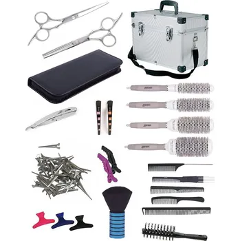 Kosmetický kufr PRO FEEL JAPAN SET Alu kufr BK10 Kadeřnický set pro učně - hliníkový kufr s vybavením pro praváky