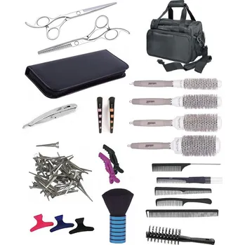 Kosmetický kufr PRO FEEL JAPAN SET Taška XUB LEFT Kadeřnický set pro učně - textilní taška s vybavením pro leváky