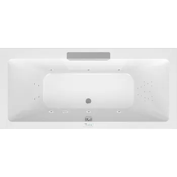 Vana Polysan Cascata Hydromasážní vana 185x85x45cm, kaskáda nerez, Highline Hydro, chrom, 73836.100.5010