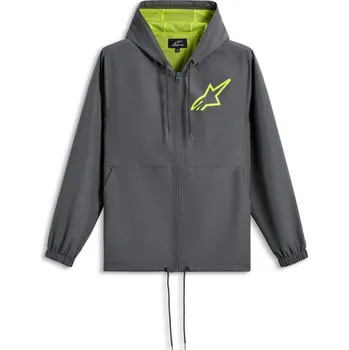 Moto bunda Bunda SPEEDER CHROMIUM WINDBREAKER, ALPINESTARS (šedá/žlutá fluo) (Velikost: S)