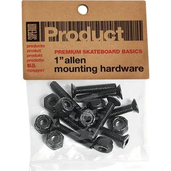 Úchyty Na Skateboard Superior Allen 1" černá