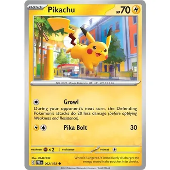 Sběratelská karetní hra Pikachu 062/193 - Paldea Evolved Typ karty: Reverse Holo