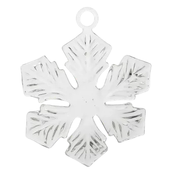 Vánoční ozdoba Skleněná sněhová vločka, vánoční ozdoba na stromeček - I.