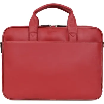 Dámská aktovka Dámská kožená taška na 15'' notebook Hexagona 463699 červená
