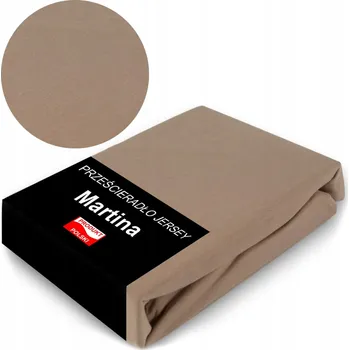 Prostěradlo Prostěradlo 90x200 Jersey s Gumou na Vysokou Matrace 30cm Polské TMAVĚ BÉŽOVÁ