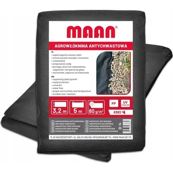 Mulčovací textilie Mulčovací textilie (proti plevelu) Maan černá 320 x 500 cm 80 g/m2