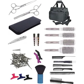 Kosmetický kufr PRO FEEL JAPAN SET Taška BK10 Kadeřnický set pro učně - textilní taška s vybavením pro praváky