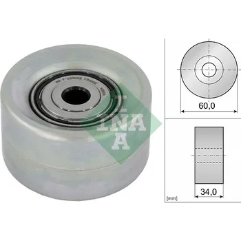 Vratná/vodicí kladka, klínový žebrový řemen, 532 0921 10