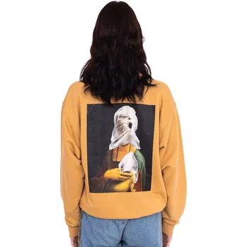 Pánská mikina Mikina Bez Kapuce Mercur Trash Lady Yellow - S