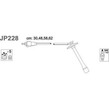 Zapalovací kabel Sada kabelů pro zapalování, JP228