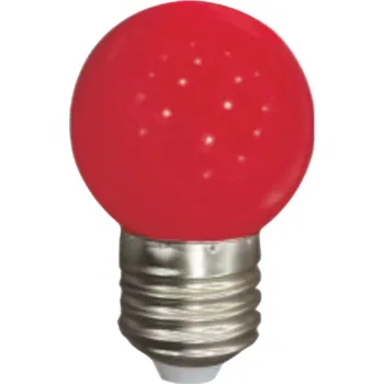 Žárovka Barevná led žárovka e27 1w / 90lm červená / red
