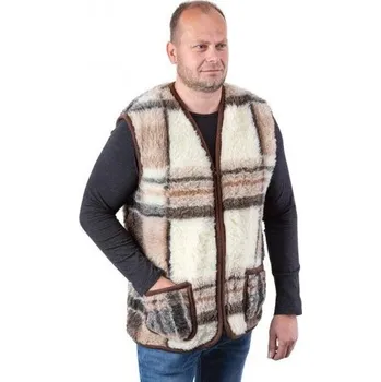 Dámská vesta GEPARD Vlněná vesta Káro Velikost: 2XL