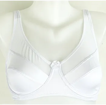 Podprsenka UNI Nevyztužená podprsenka s kosticemi bílá vz. 347 Velikost: 105/D