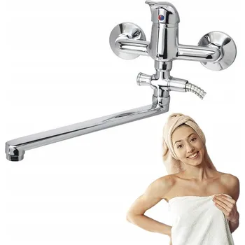 Vodovodní baterie Vanová a sprchová baterie nástěnná, páková Sea-Horse Wendy stříbrná