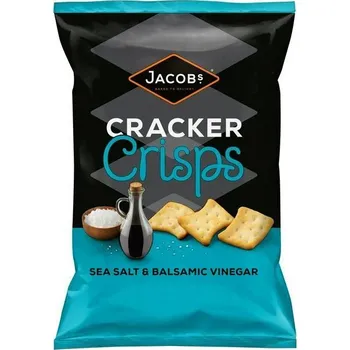 Bonbon Jacob's Crisps krekry s příchutí mořské soli a balzamikového octa 150 g