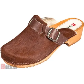 Dámská zdravotní obuv BUXA dřeváky pm hnědá srst Velikost: 40