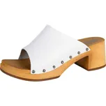 BUXA Dřeváky na podpatku OS82A bílá Velikost: 38