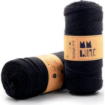 Příze MMboutique bavlněná šňůra Premium 3mm Black