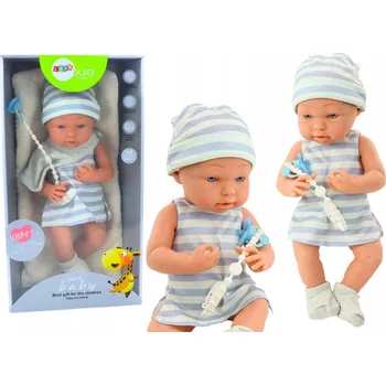 Panenka Miminko v Modro-Bílém Oblečku, Čepička, Dudlík, Bryndáček, Peřinka