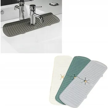 Odkapávač na nádobí SILIKONOVÁ PODLOŽKA POD UMYVADLO DŘEZ ŠEDÁ 1031