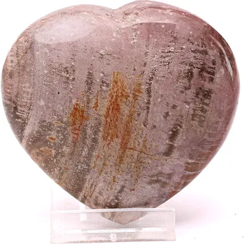 Drahý kámen Magieprirody.cz Srdce Zkamenělé dřevo 85 x 80 mm 260 g přírodní kámen #K1430
