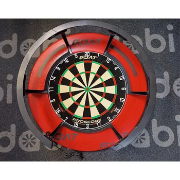 Terč na šipky Goat set TRIPLE - terč Proscore + okruží Red 022 + Saturn 5/6