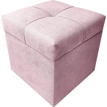Taburet Well Done Taburet s úložným prostorem kostka 1 měkká 40x40 různé barvy Barva: 61 růžová