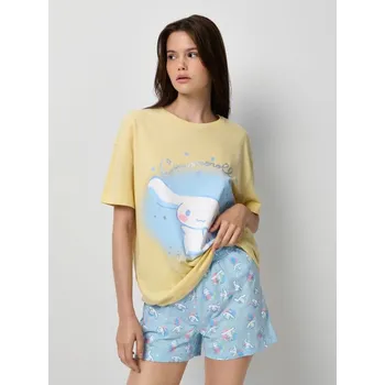 Dámské tričko Dvoudílná pyžamová souprava Hello Kitty - S - House - vícebarevná - 469GR-MLC