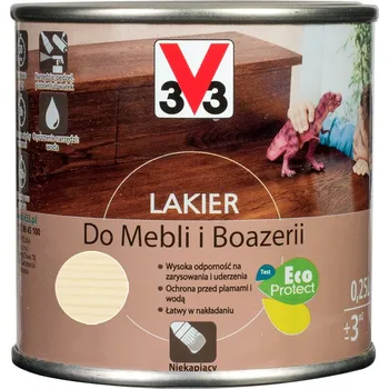 barva a nátěr na dřevo Lak na interiér V33 lesklý bezbarvý 0,25l