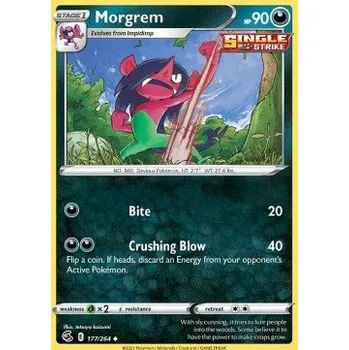 Volný čas Pokémon FST 177/264 Morgrem - Fusion Strike Stav: Near Mint, Verze: NORMAL