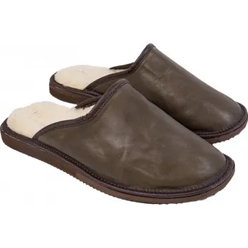 Pánské pantofle GEPARD kožené pantofle ju15a khaki Velikost: 43