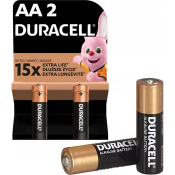 Článková baterie Alkalická baterie Duracell AA (R6) 2 ks